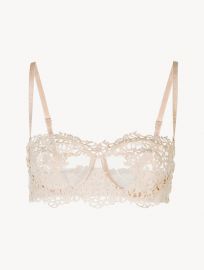 Petit Macrame Black underwired long line bra at La Perla